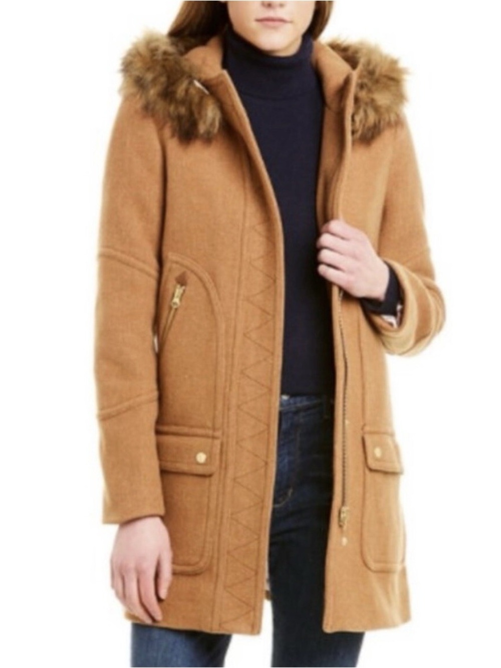 J. Crew Chateau Parka in Heather Acorn NWT in Original Packaging